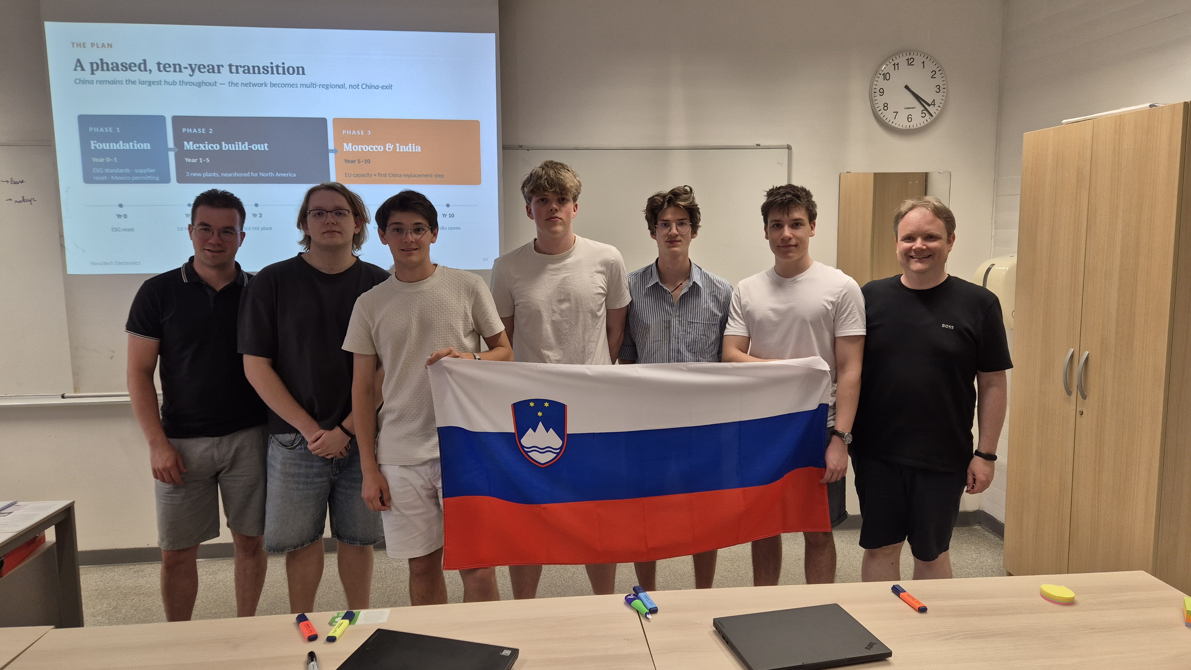 Slovenska ekipa: Luka, Jakob, Vasja Leo, Filip, Svit, Dante in Aleš
